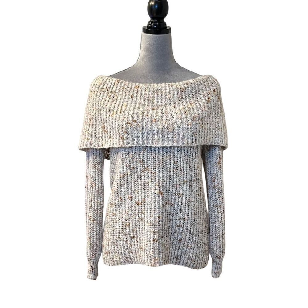 Artesia Women's Off-The-Shoulder Sweater Multicolor Size S Pullover Y2K Warm